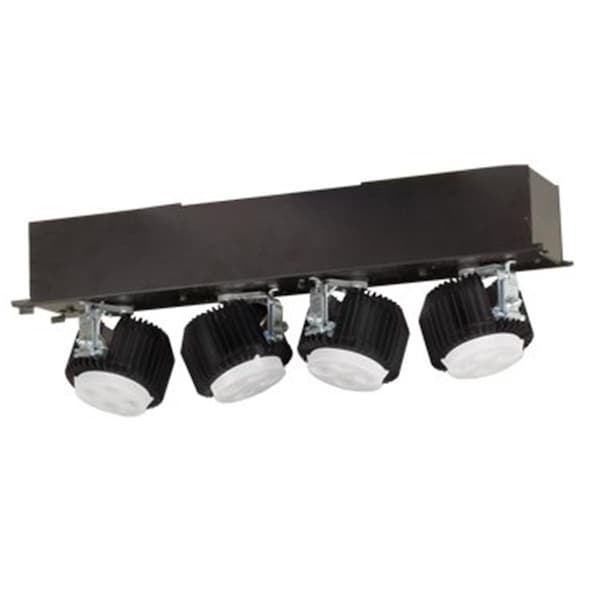 Supershine Four Light Housing and Trim Unit - Black SU3009478 - main